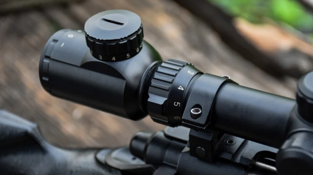 Rifle Scope With Adjustable Objective Lens