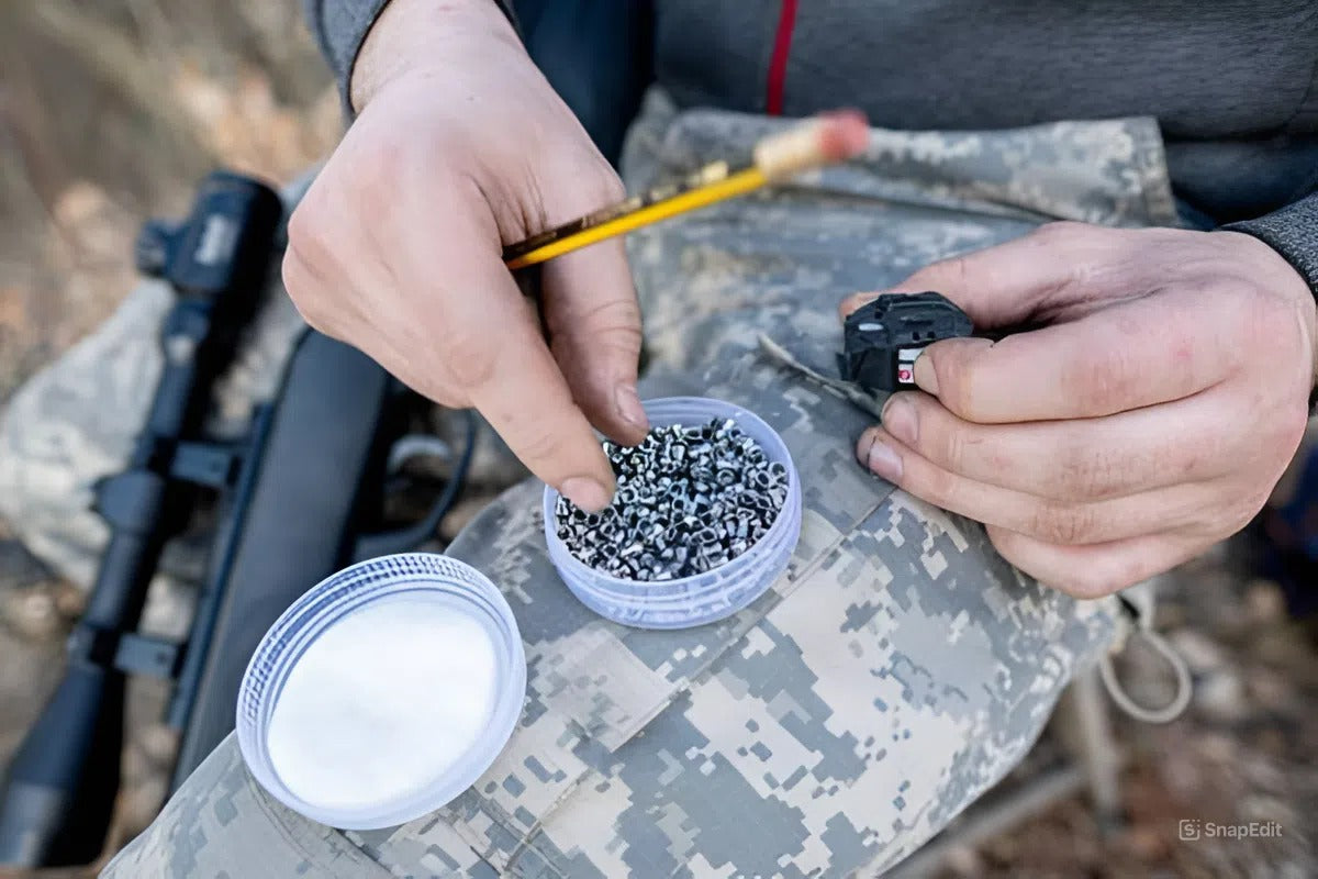 a photo showing how to load a pellet gun