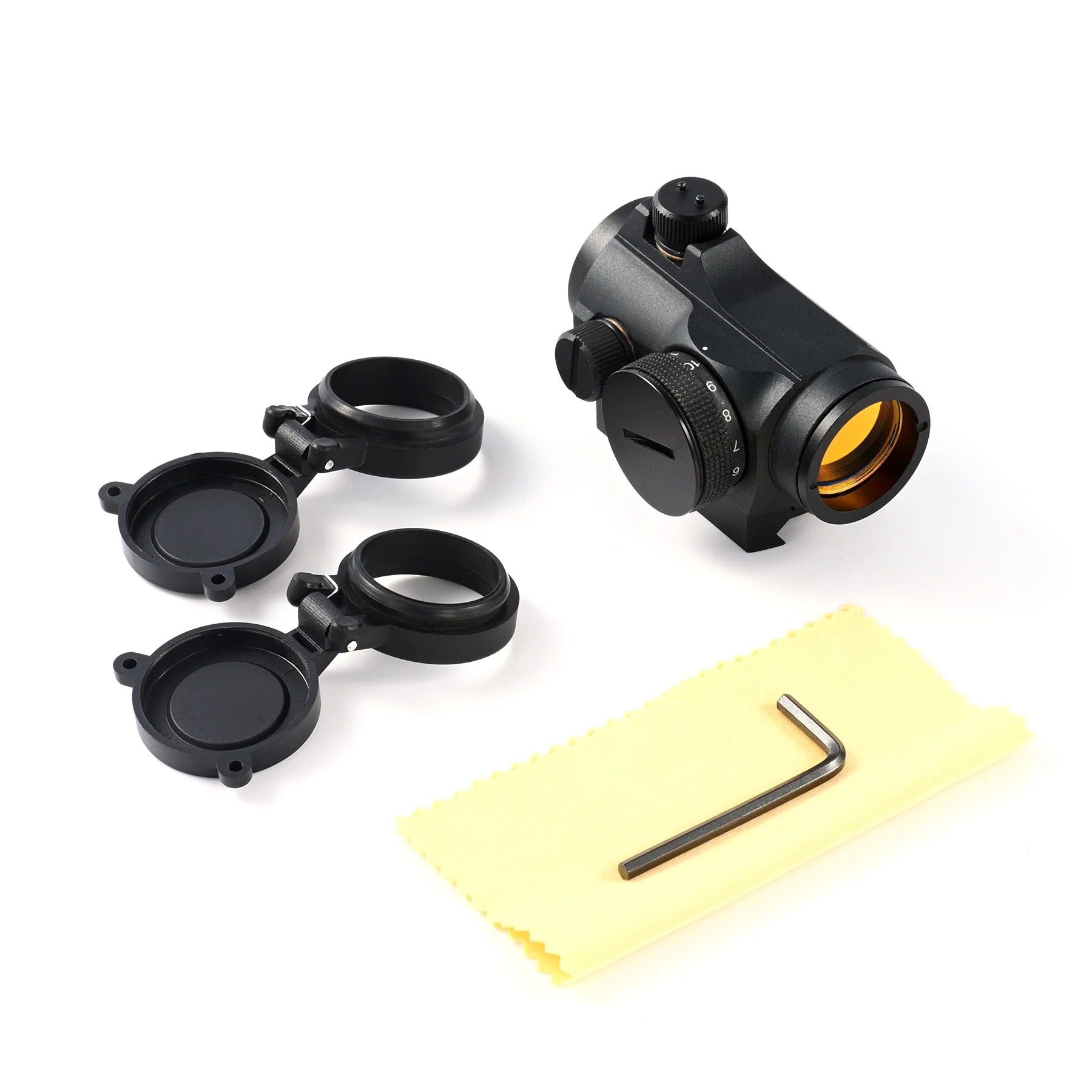 【Buy 1 Get 1 Free Red Dot】3-in-1 Rifle Scope Combo, 3-9*32 Rangefinder Scope, Green Laser, Red&Green Dot Sight, 14 Slots Riser