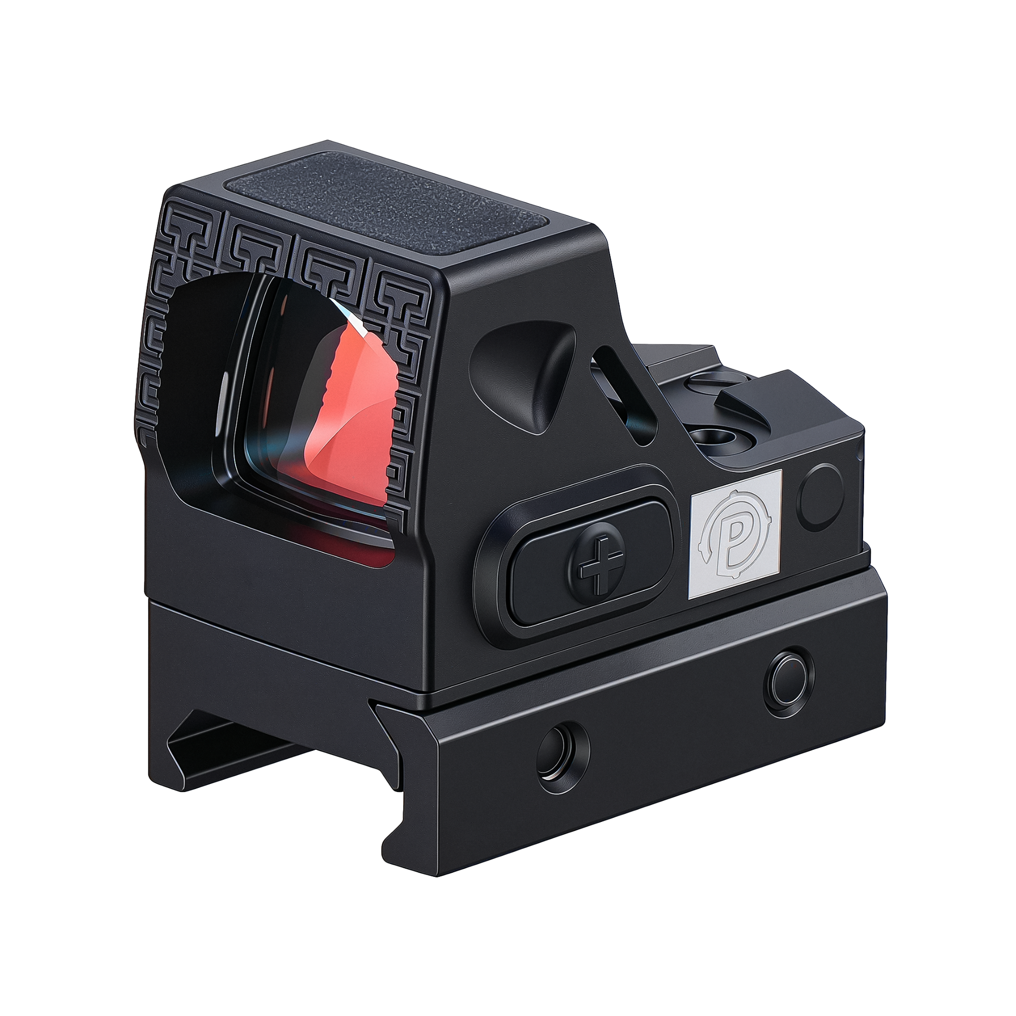 PINTY 1x12x20 mm Micro Red Dot Sight with Auto Wake & Sleep 21 mm Picatinny Mount MOS RMSc Compatible