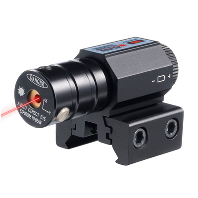 Tactical Red Laser Sight with Mount and Batteries for Picatinny Weaver Dovetail Rails