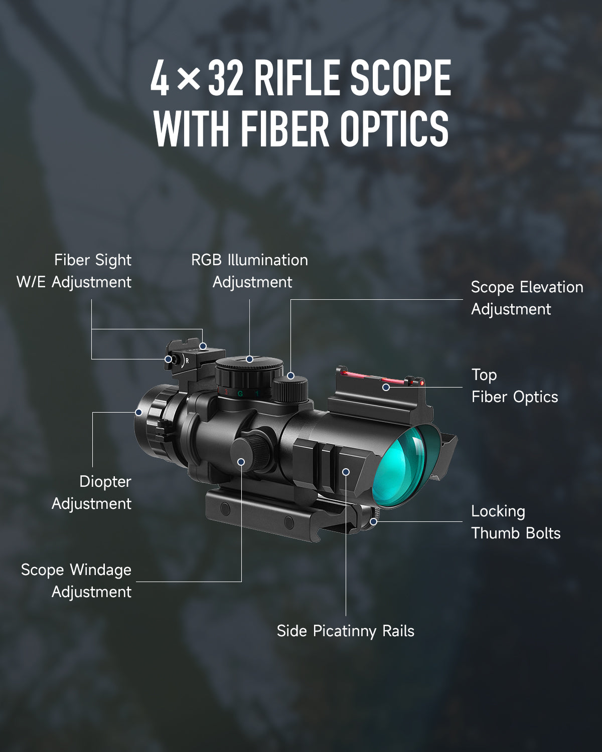 Pinty Vexa 4x32 Prism Scope