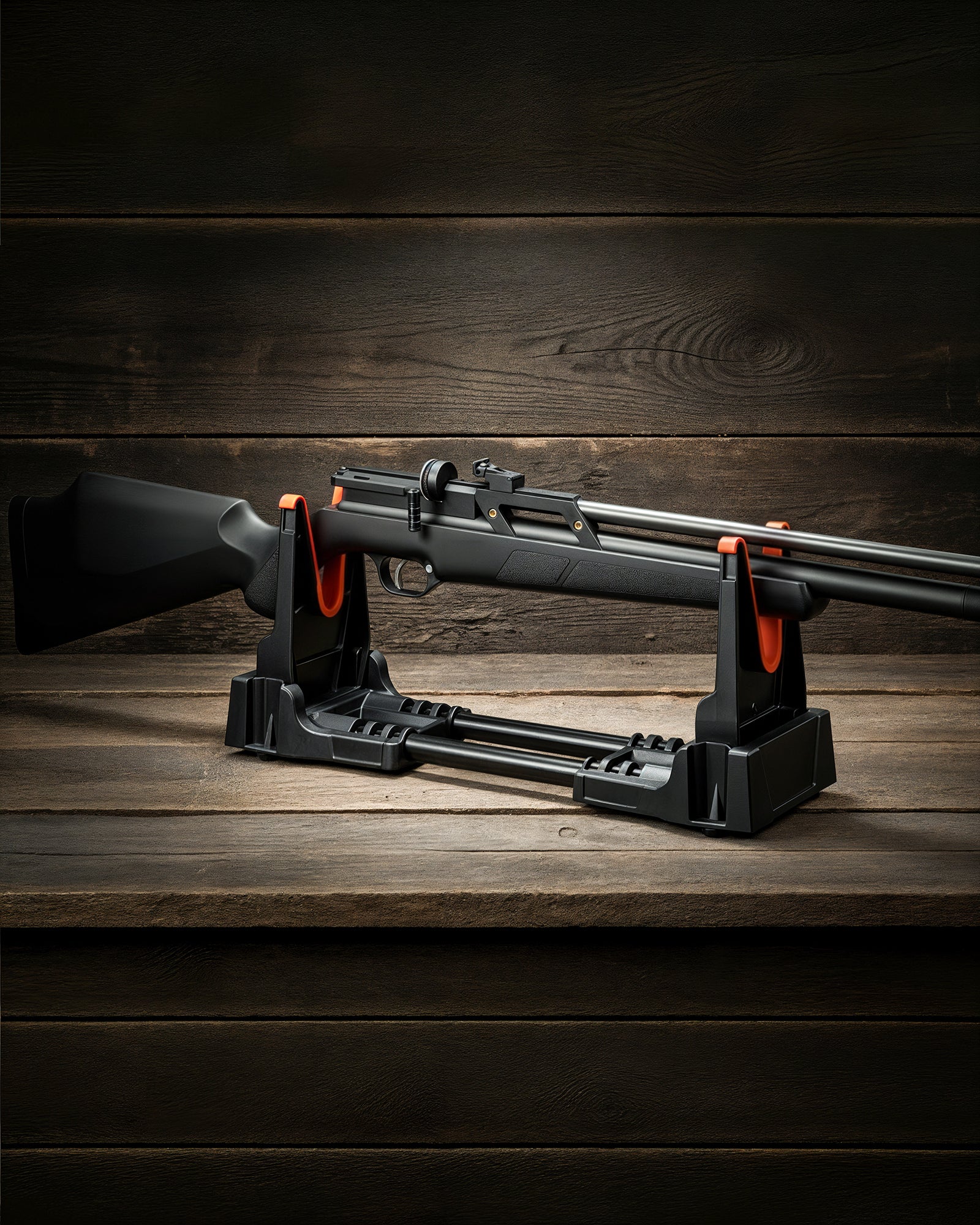Pinty Foldable Rifle Cleaning Stand – Adjustable Gun Stand for Maintenance & Gunsmithing