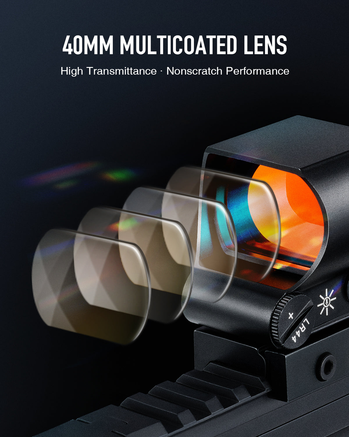 Red Dot Sight Magnifier Combo: 1x40 Reflex Sight with 1.5-5x21 Reflex Sight Magnifier