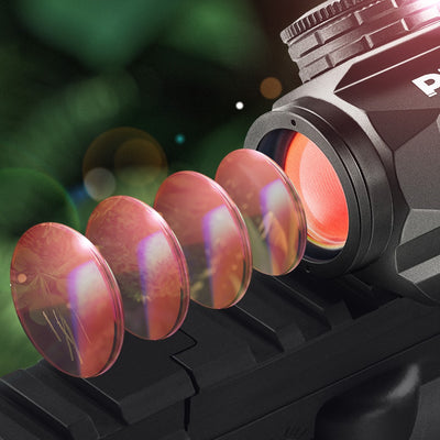 Pinty Scopes-2MOA Red Dot Sight, Smiley Face Reticle