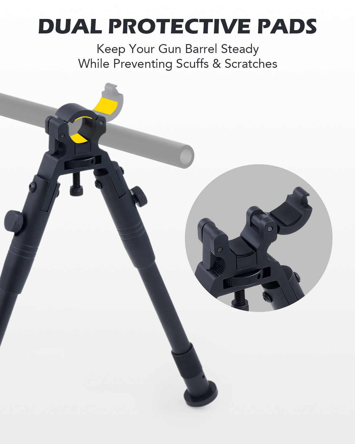 【BUY 1 GET FREE BIPOD & LASER】6-24x50 AO illuminated mil dot riflescope with sunshade tube, flip-up cap and ring mount high-profile picatinny rings