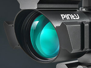 Pinty Scopes 4x32 Tactical Rifle Scope with 3MOA Red Dot Sight