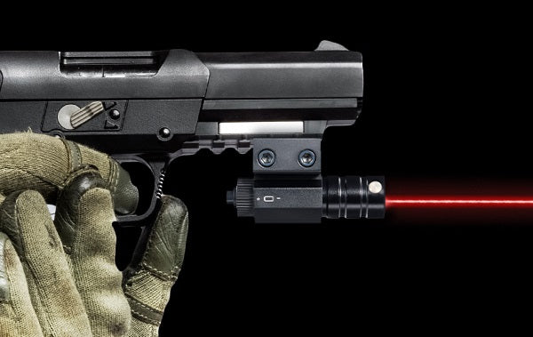 Tactical Red Laser Sight with Mount and Batteries for Picatinny Weaver Dovetail Rails
