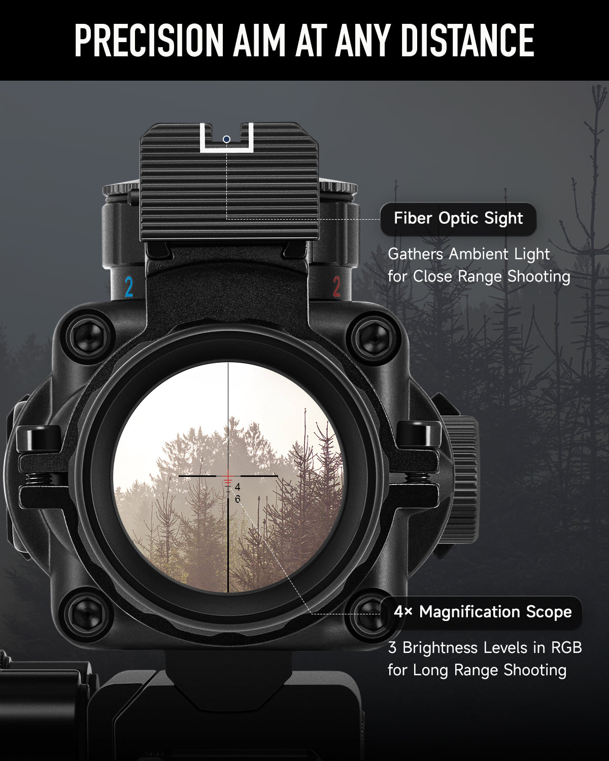 Pinty Vexa 4x32 Prism Scope