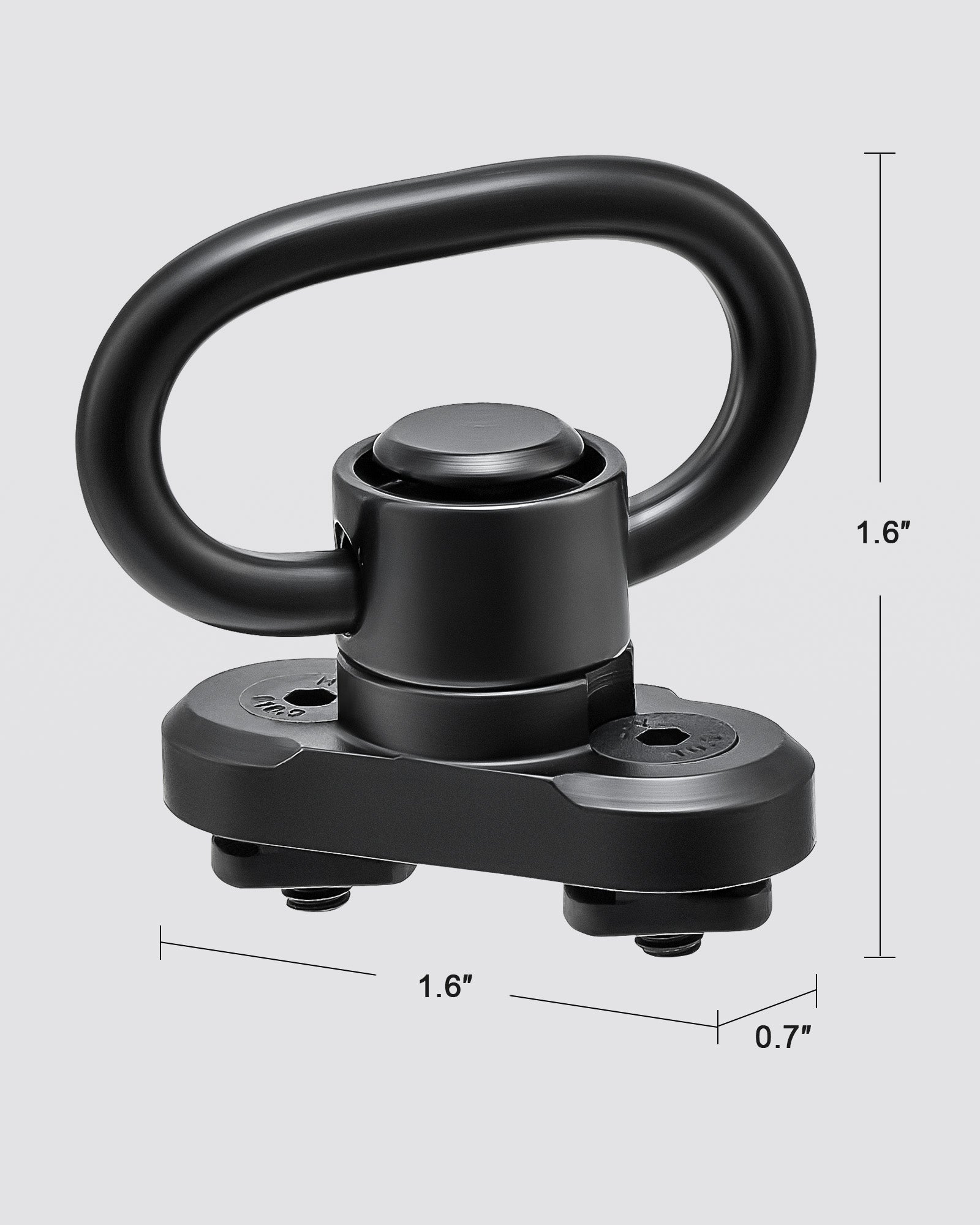 M-Lok Sling Mount 1.25" Two Point Sling Swivel Mount Quick Detach Sling Attachment with Press Button