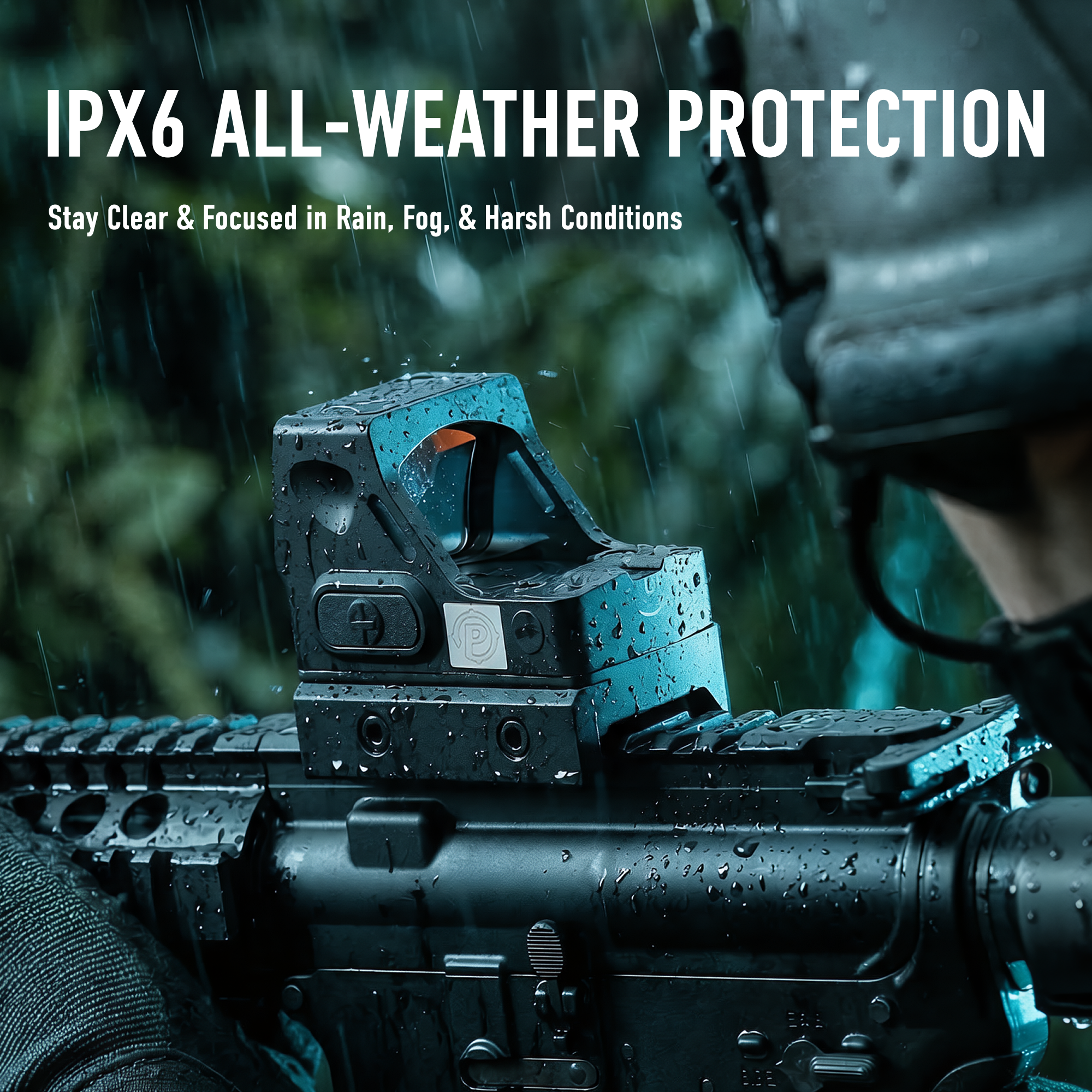 PINTY 1x12x20 mm Micro Red Dot Sight with Auto Wake & Sleep 21 mm Picatinny Mount MOS RMSc Compatible