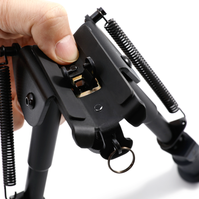 Picatinny Rail System Adjustable Bipod (6''-9''), Aircraft Grade Aluminum