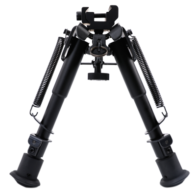 Picatinny Rail System Adjustable Bipod (6''-9''), Aircraft Grade Aluminum
