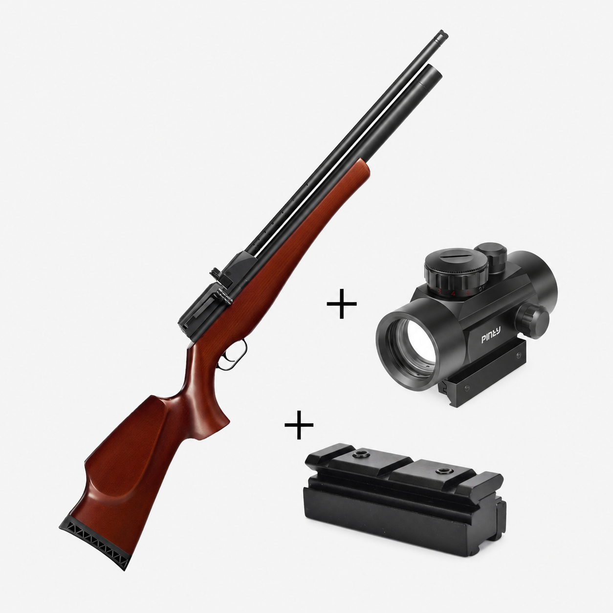 【Save 25%】Pinty Timber Classic & Nova 1x40mm 4MOA Red GreenDot Sight & 11mm to 20mm Picatinny Rail Adapter