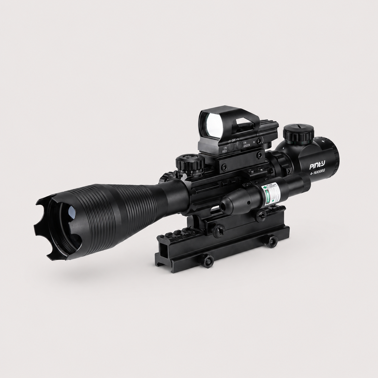 スコープ / ピエニワ プラントポットscope PIENIWA Pinty | 4-in-1 Rifle Scope 4-16X50 Optics/Green Laser/Holographic