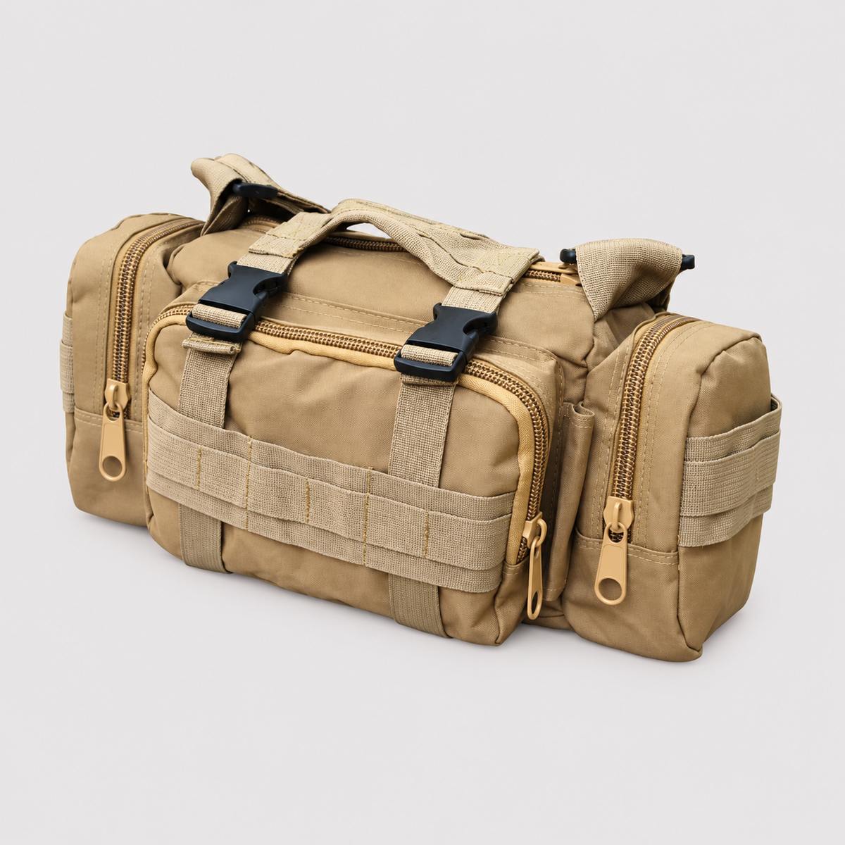 Molle Tactical Waist Pack, Fishing Camping Hiking Pouch Chest Bag