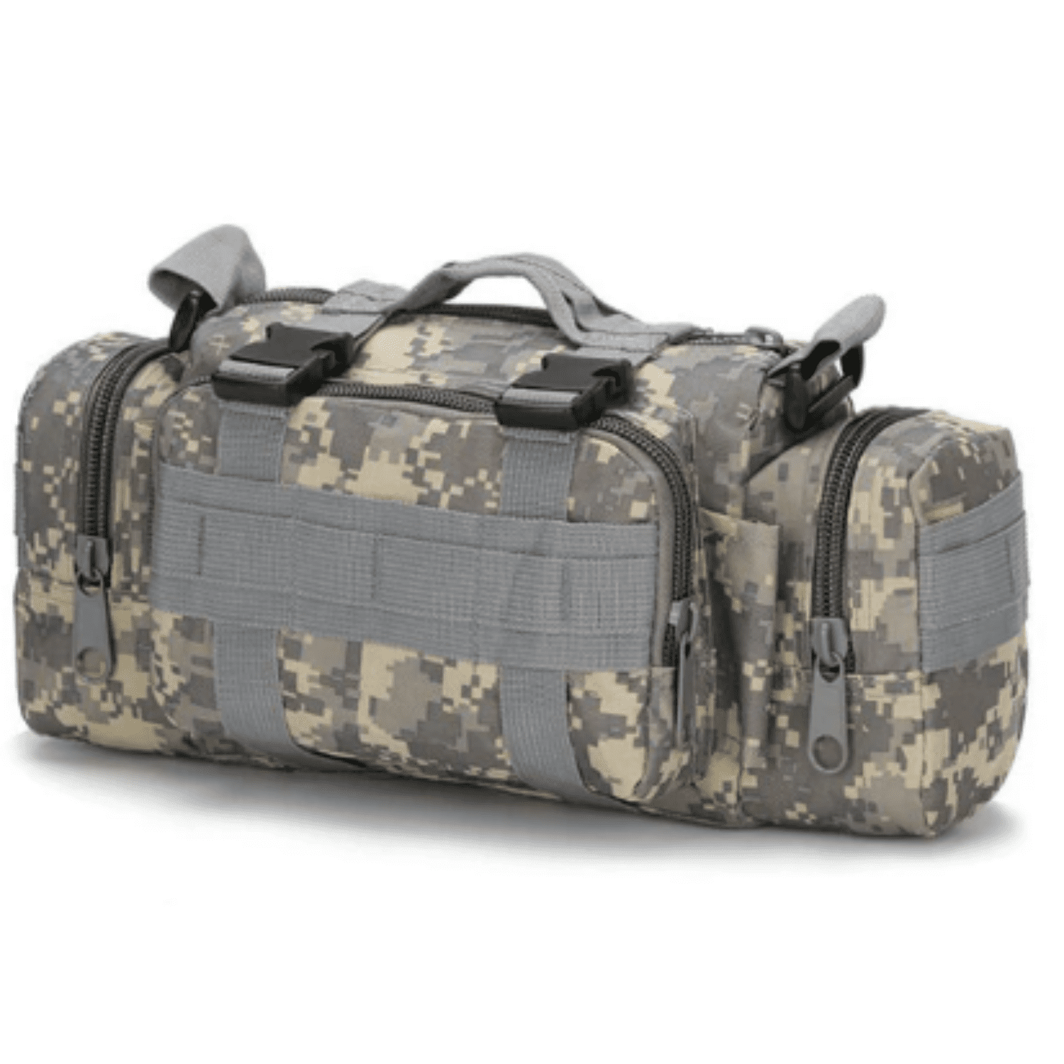 Molle Tactical Waist Pack, Fishing Camping Hiking Pouch Chest Bag