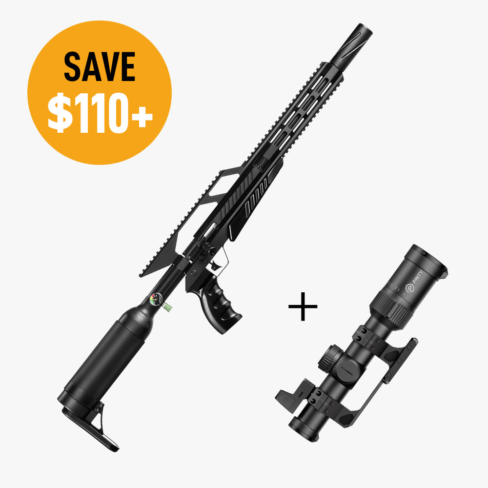 .22 Cal PCP Pellet Gun Air Rifle & 1-6x24 LPVO Scope Bundle: Save $114!