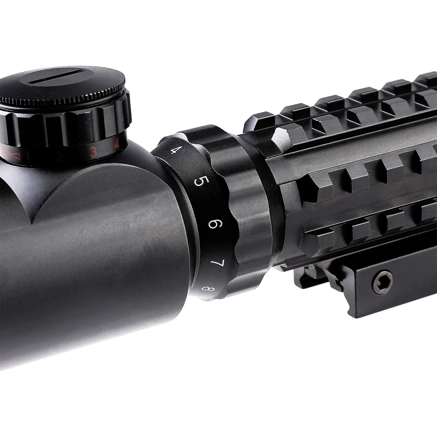 【Buy 1 Get 1 Free Red Dot】3-in-1 Rifle Scope Combo, 3-9*32 Rangefinder Scope, Green Laser, Red&Green Dot Sight, 14 Slots Riser