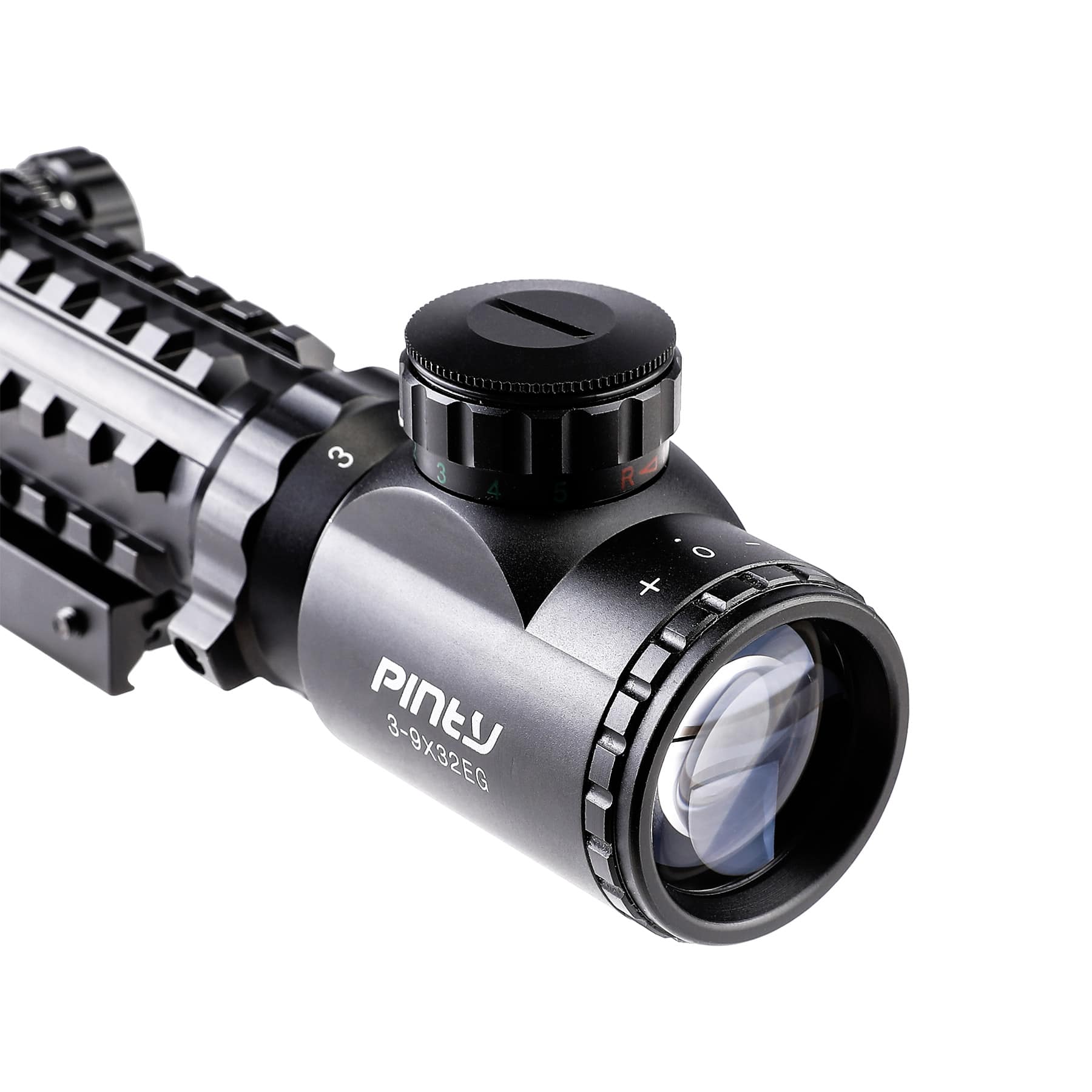 【Buy 1 Get 1 Free Red Dot】3-in-1 Rifle Scope Combo, 3-9*32 Rangefinder Scope, Green Laser, Red&Green Dot Sight, 14 Slots Riser