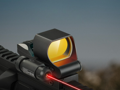 1x28mm Reflex Sight Red Laser Combo