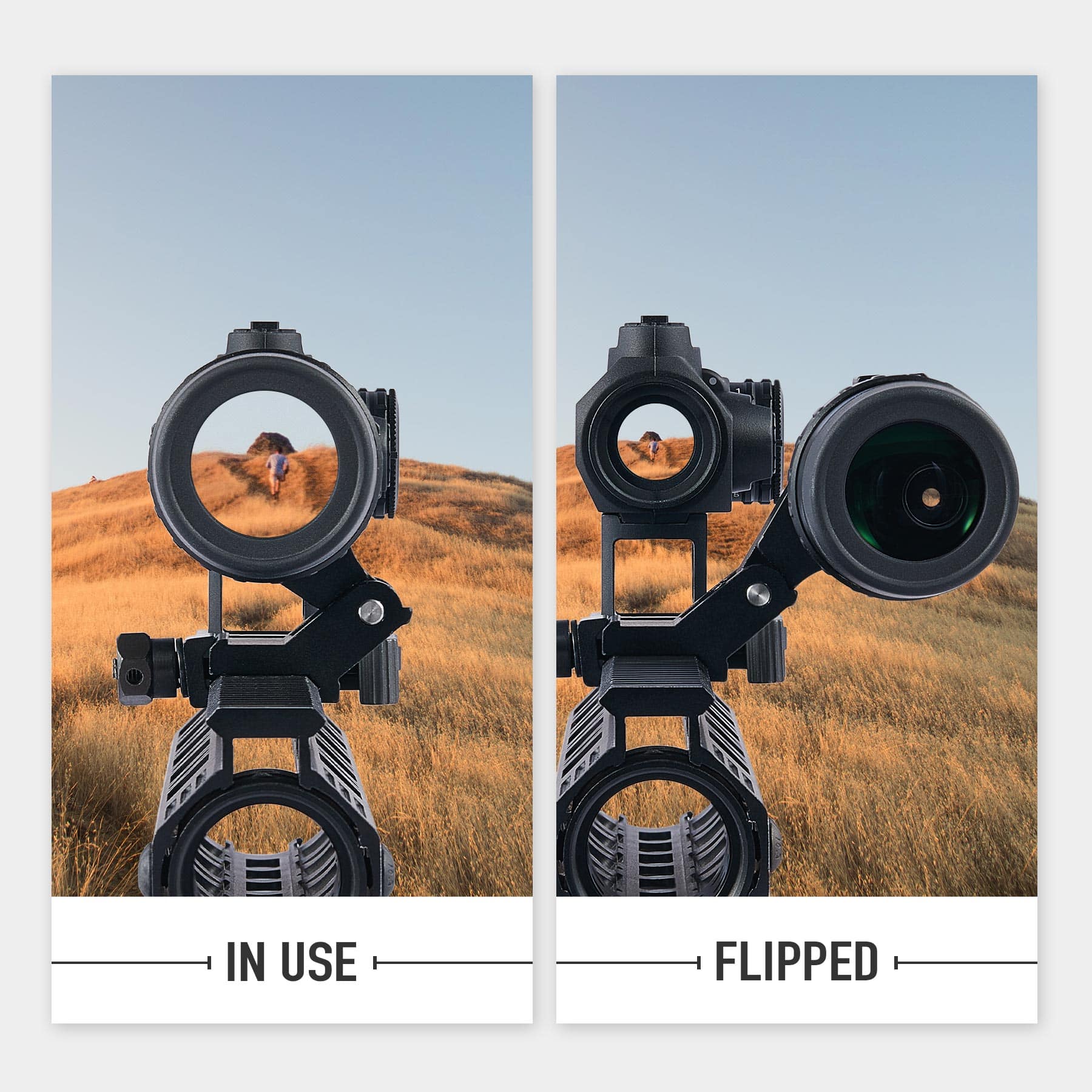 Red Dot Sight Magnifier Combo: 1x40 Reflex Sight with 1.5-5x21 Reflex Sight Magnifier
