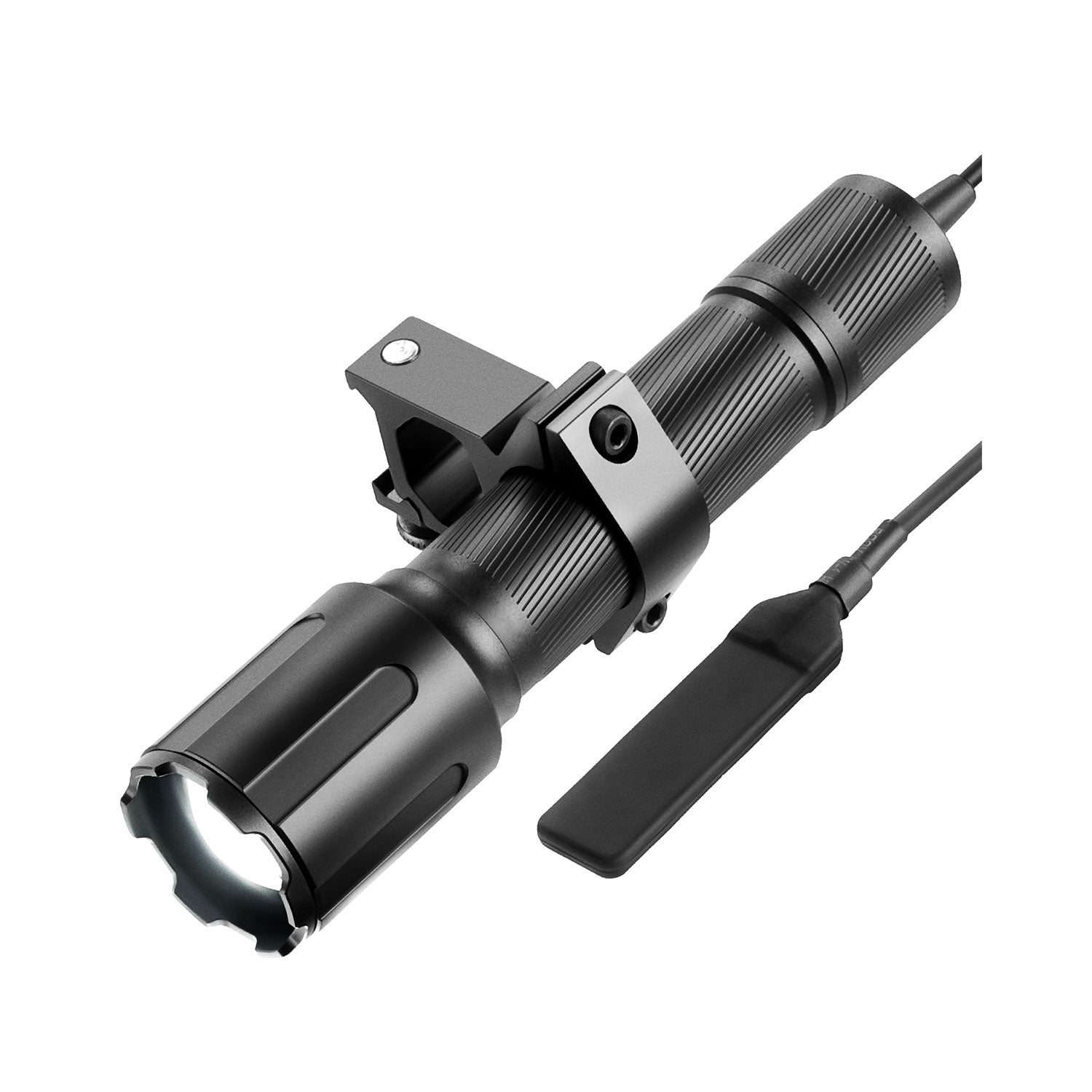 3000 Lumen Tactical Flashlight with Pressure Switch & Mounting Rings
