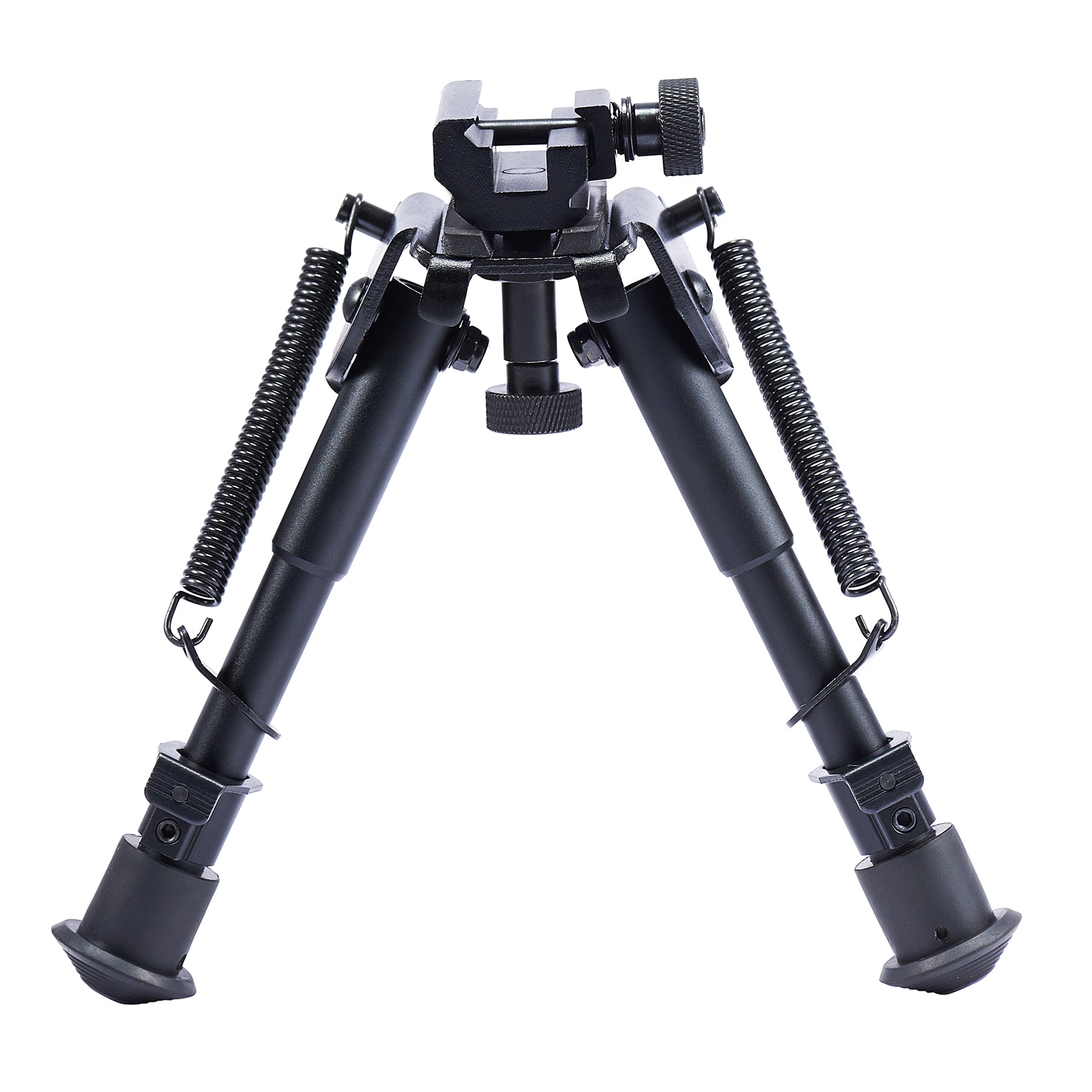 Tactical Rifle Bipod with Legs Adjustable 6-9" and 360 Degree Swivel Adapter