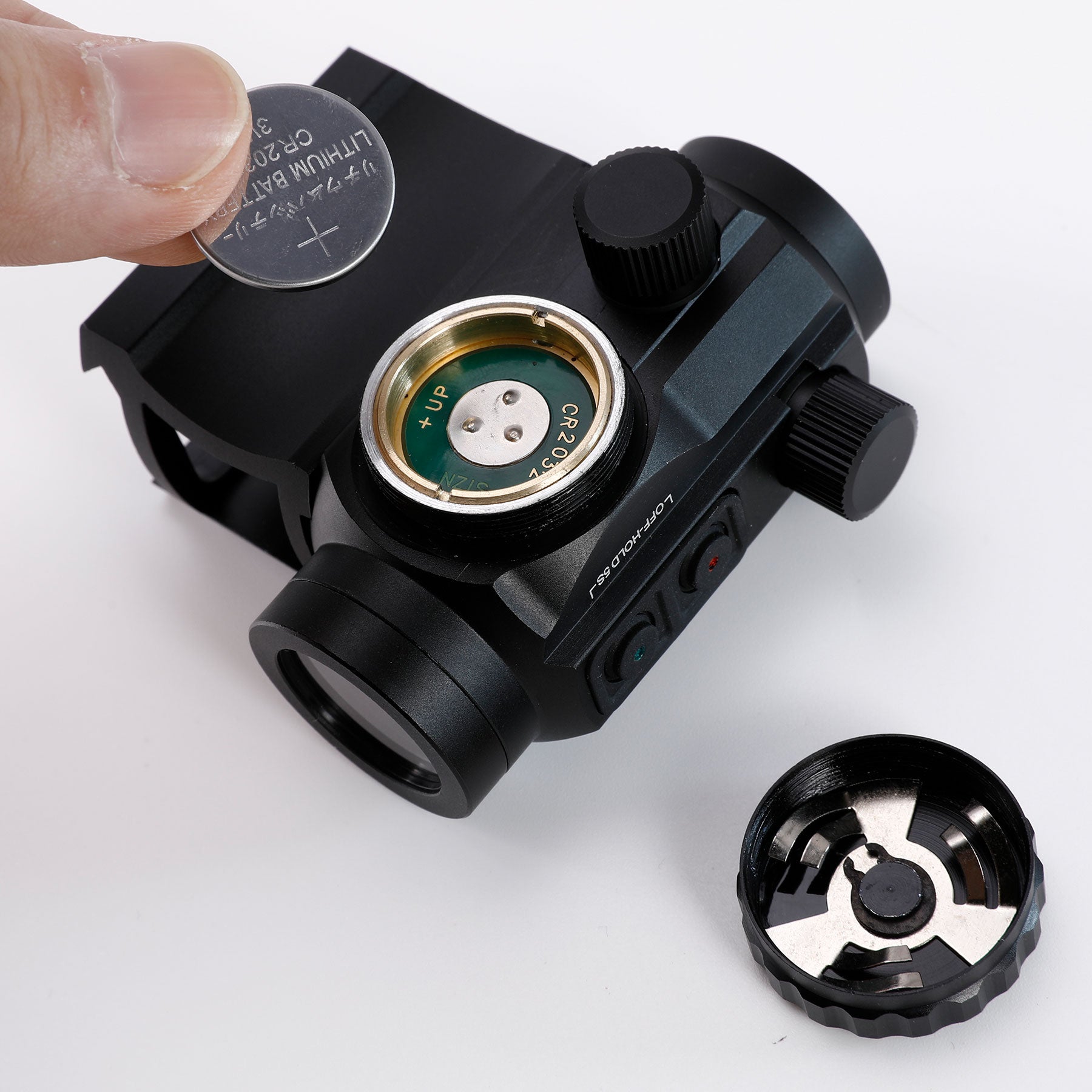 Red Dot Sight Illuminated Reticle and 7 Brightness Levels, 20mm Picatinny Rail Riser Scope Mount Waterproof Fogproof Tactical Accessory