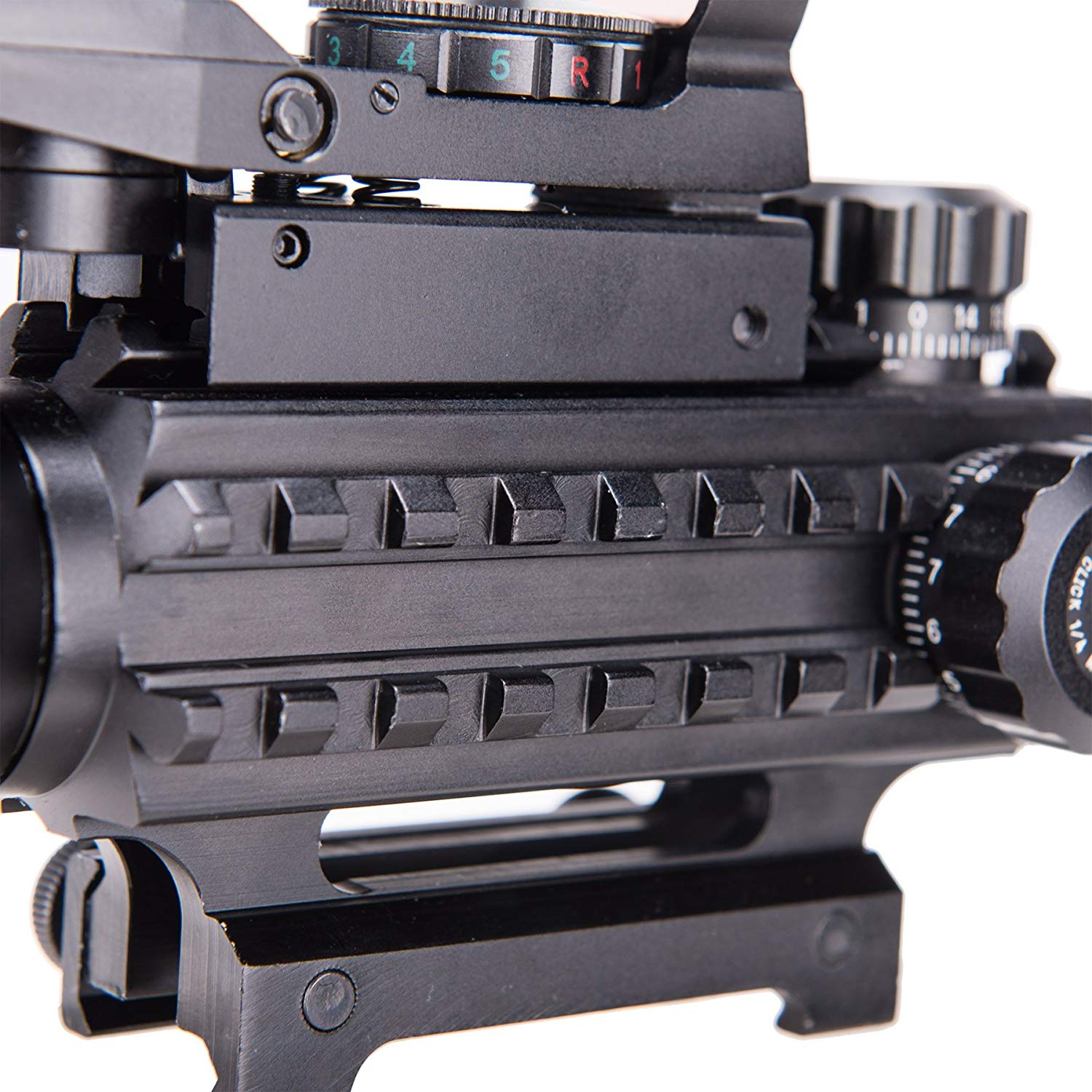 Pinty 3 in 1 Rifle Scope 4-12x50mm EG Rangefinder/Red&Green Reflex Sight/Green Dot Laser Sight