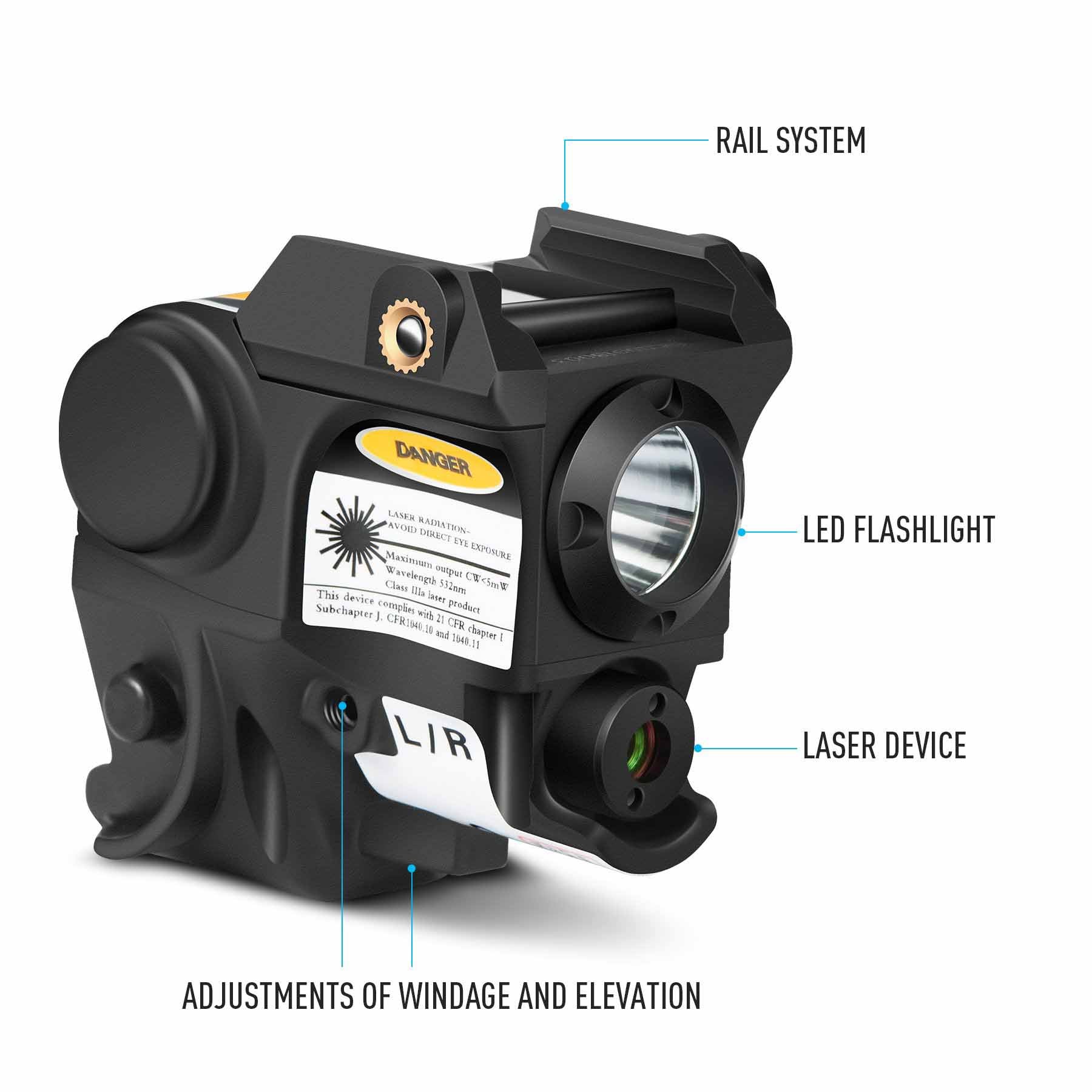 Class IIIA Tactical Green Laser Flashlight Dot Sight Combo-laser flashlight