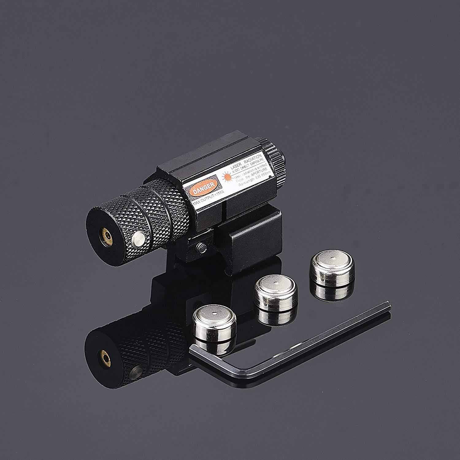 Pinty Compact Tactical Red Laser Sight with Picatinny Mount