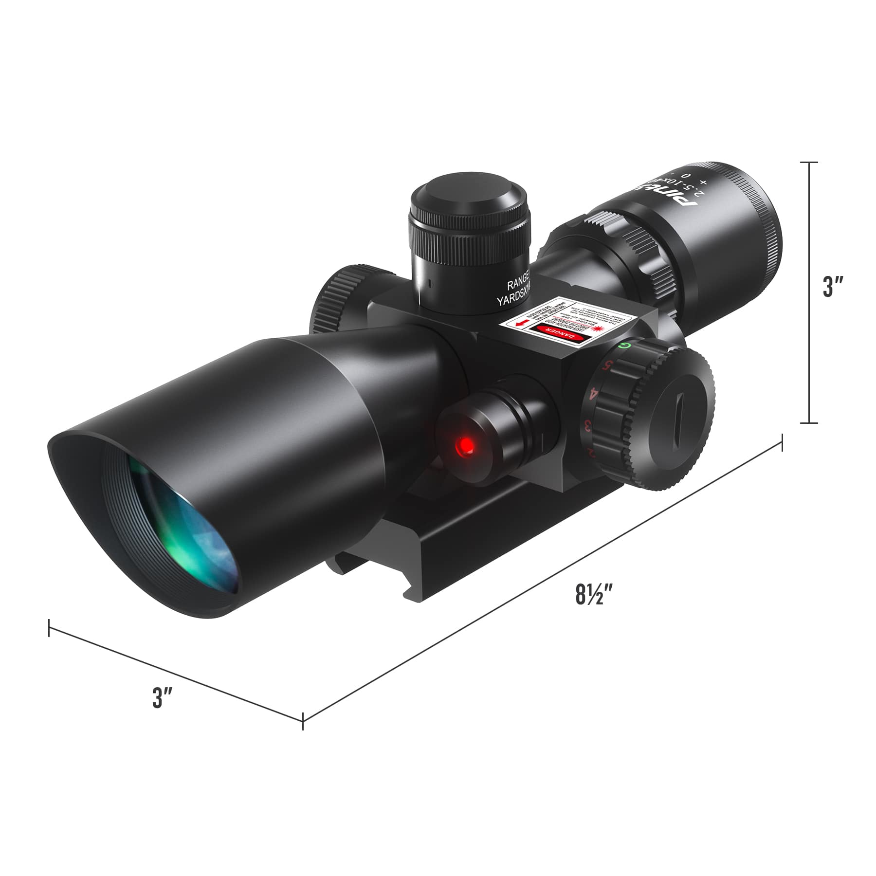 Mil-dot-Dual-illuminated-2.5-10x40EG-Tactical-Rifle-Scope-w-Red-Laser-Mount-