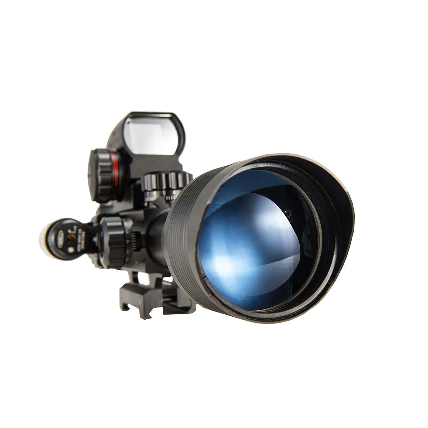 tactical scope 3-in-1 Rifle Scope 4-12x50mmEG Rangefinder/Tactical Reticle Scope/Laser Sight & Red Dot Sight-ar 15 scopes