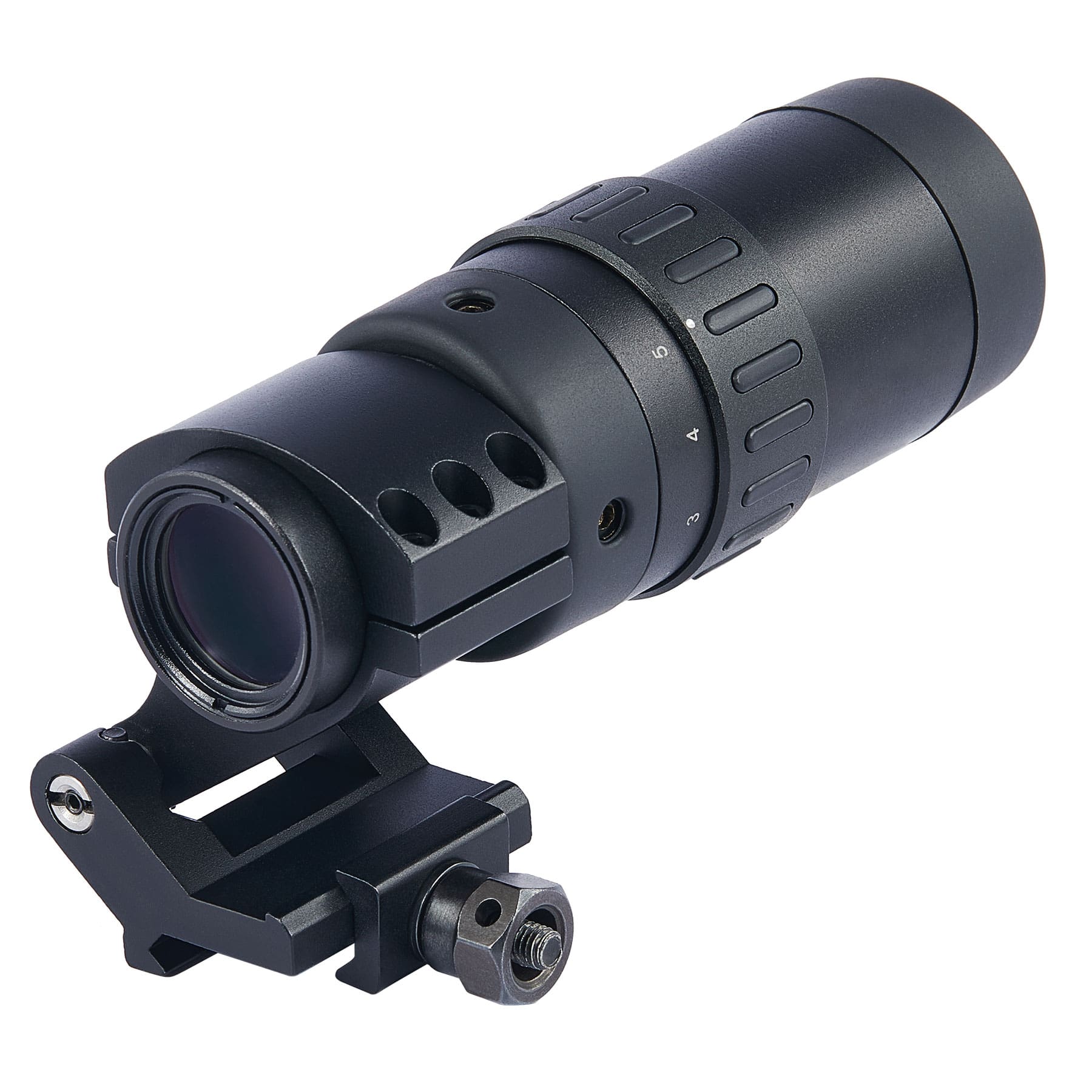Red Dot Magnifier with Flip to Side Mount, 1.5-5x21 Reflex Sight