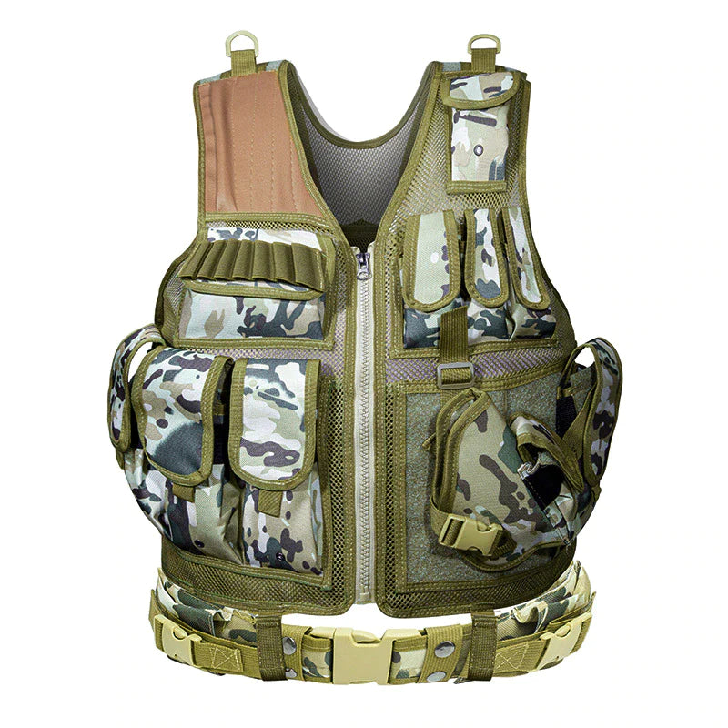 Tactical Vest Combat Hunting & CS Training Adjustable Armor