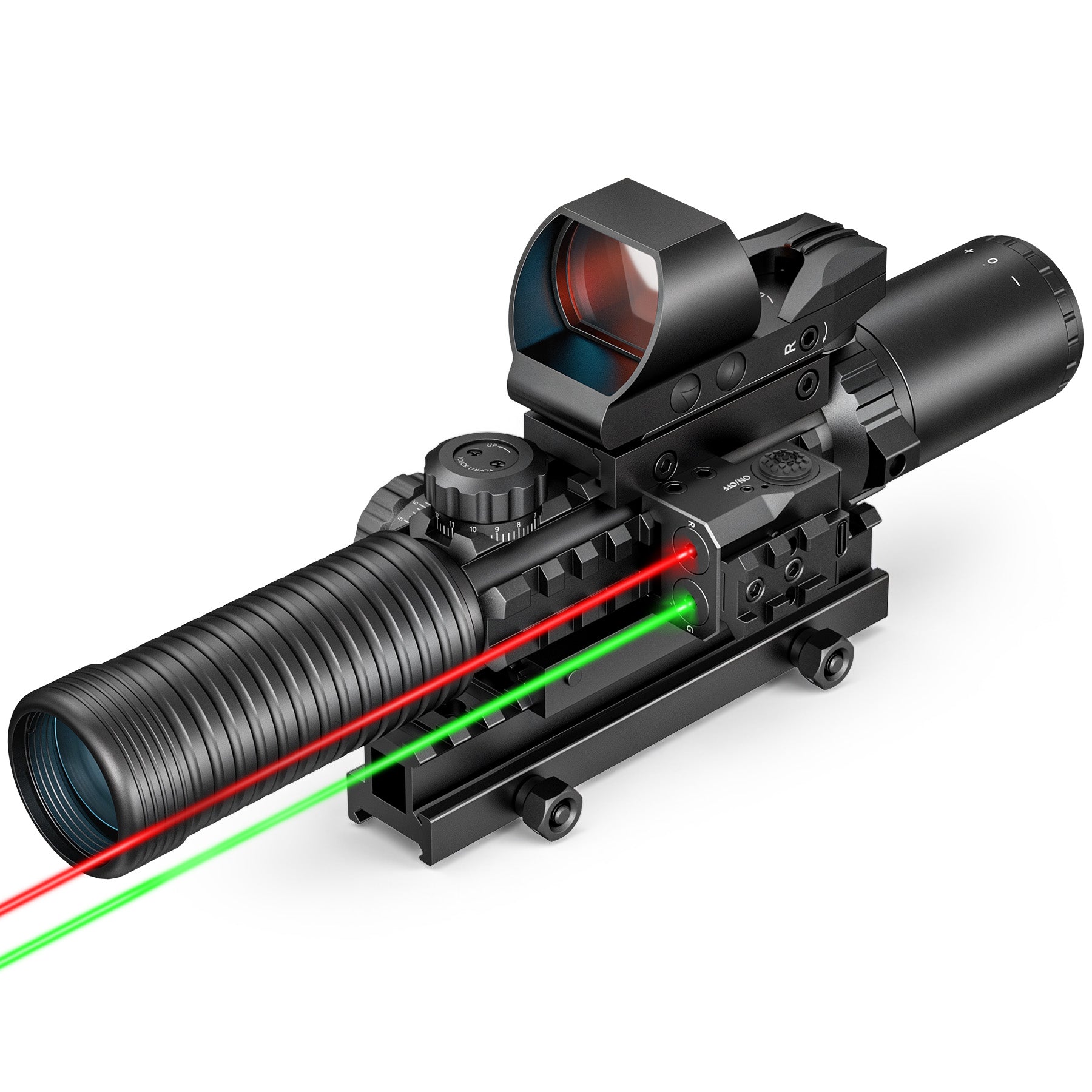 PINTY 4-in-1 3-9x32 Rifle Scope Combo