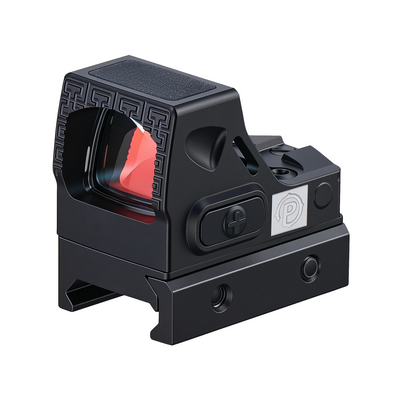 PINTY 1x12x20 mm Micro Red Dot Sight with Auto Wake & Sleep 21 mm Picatinny Mount MOS RMSc Compatible