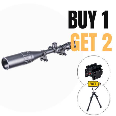 6-24x50 AO Illuminated Mil Dot Riflescope With Sunshade Tube