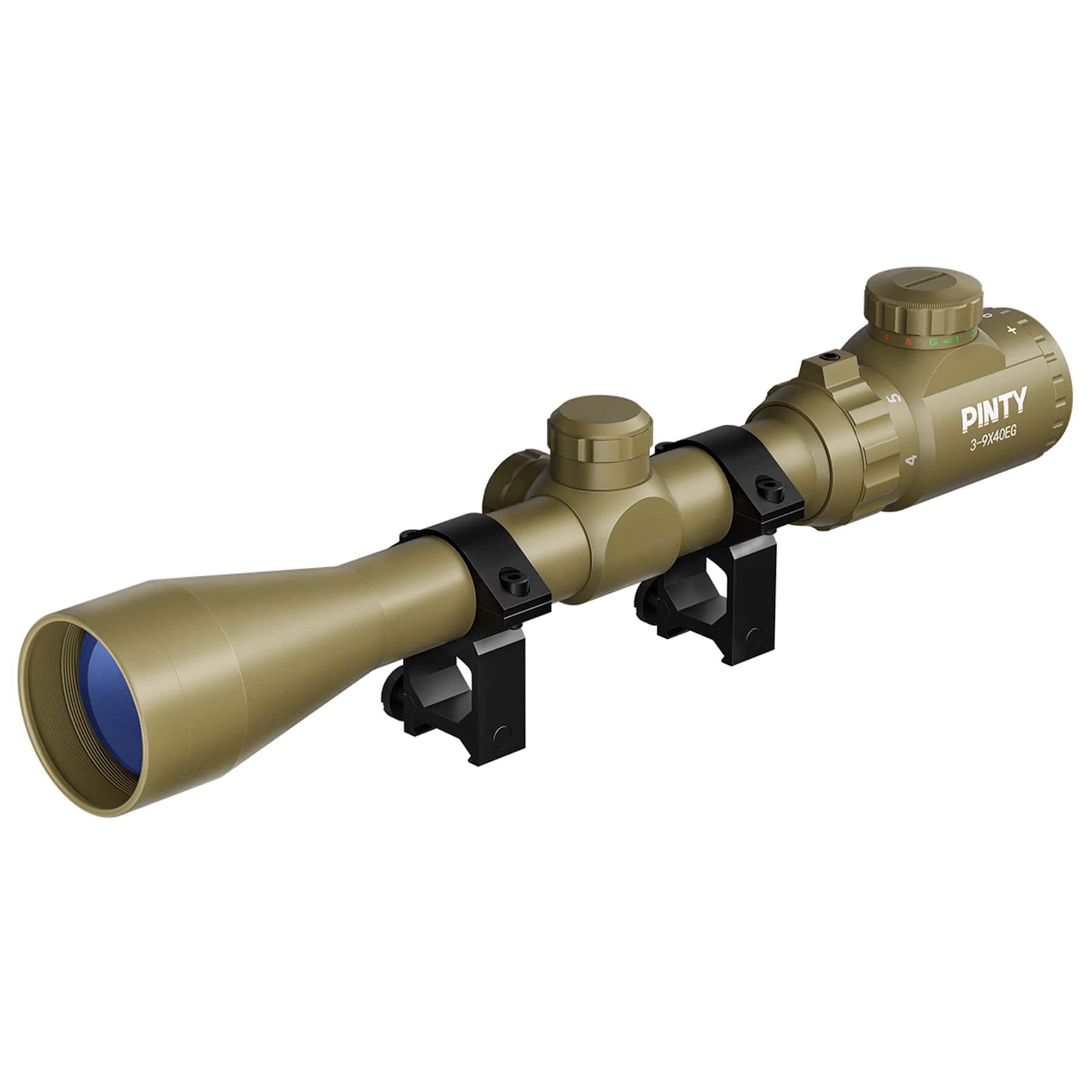 3-9X40 Red Green Rangefinder Illuminated Optical Rifle Scope