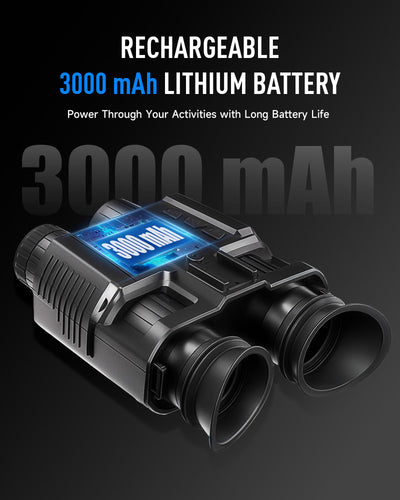 3000 mAh Head Mount Night Vision