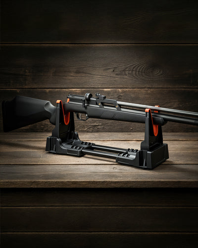 Pinty Foldable Rifle Cleaning Stand – Adjustable Gun Stand for Maintenance & Gunsmithing