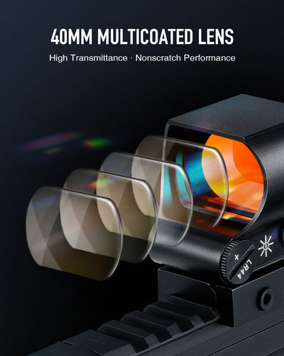 Red Dot Sight Magnifier Combo: 1x40 Reflex Sight with 1.5-5x21 Reflex Sight Magnifier