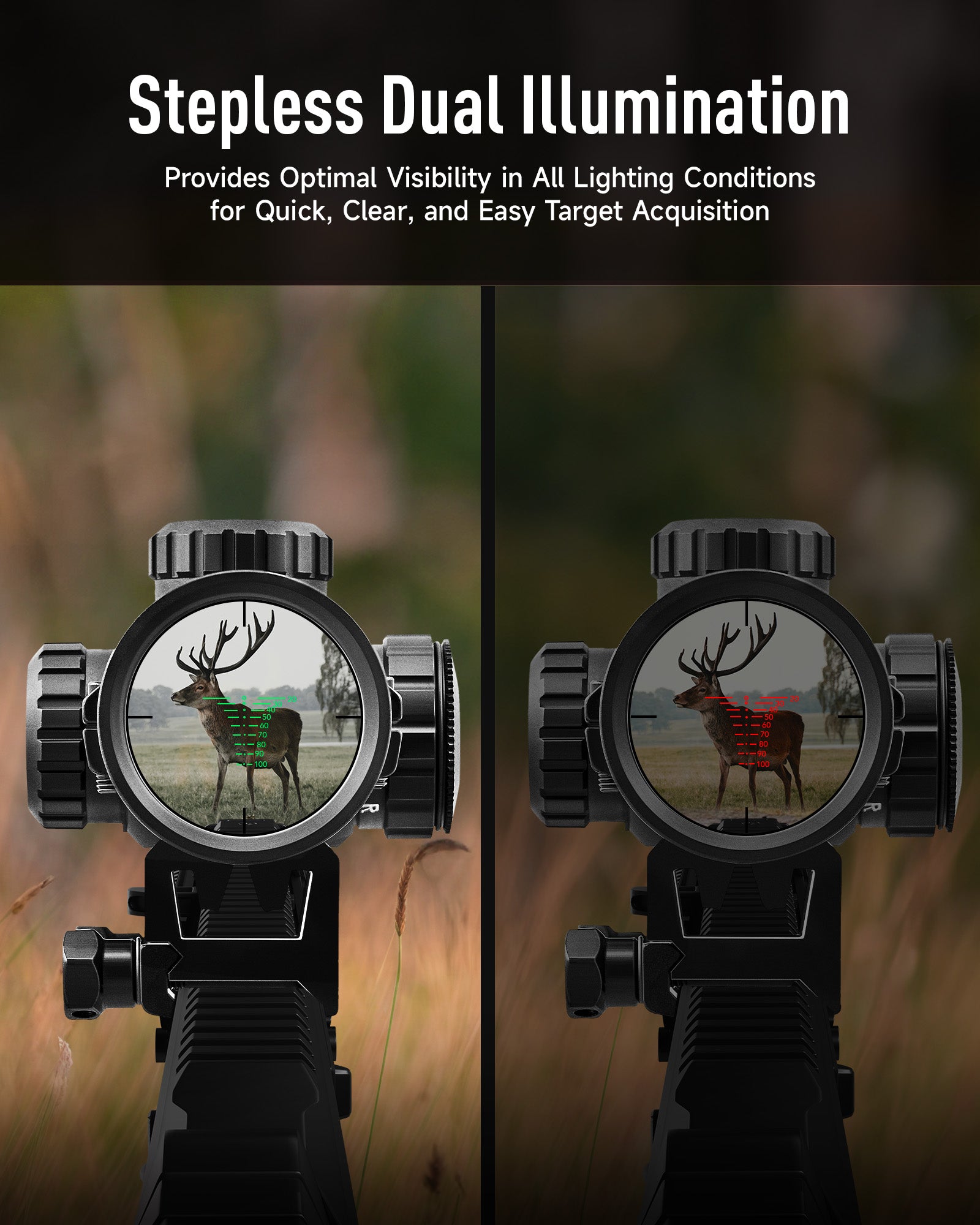 1.5-4.5x32 Crossbow Optics With Stepless Red Green Illumination