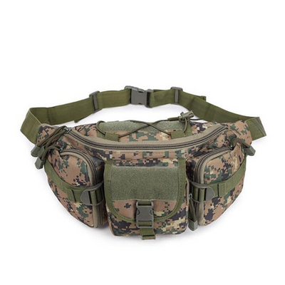600D Nylon Tactical Waist Bag Waterproof for Outdoor Trekking Fishing Hiking Camping