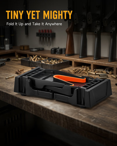 Pinty Foldable Rifle Cleaning Stand – Adjustable Gun Stand for Maintenance & Gunsmithing