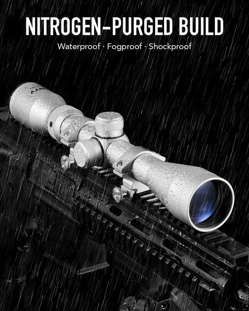 3 9x40EG Combo Rifle Scope With Laser Sight + Red Dot + LED Flashlight Hunting R