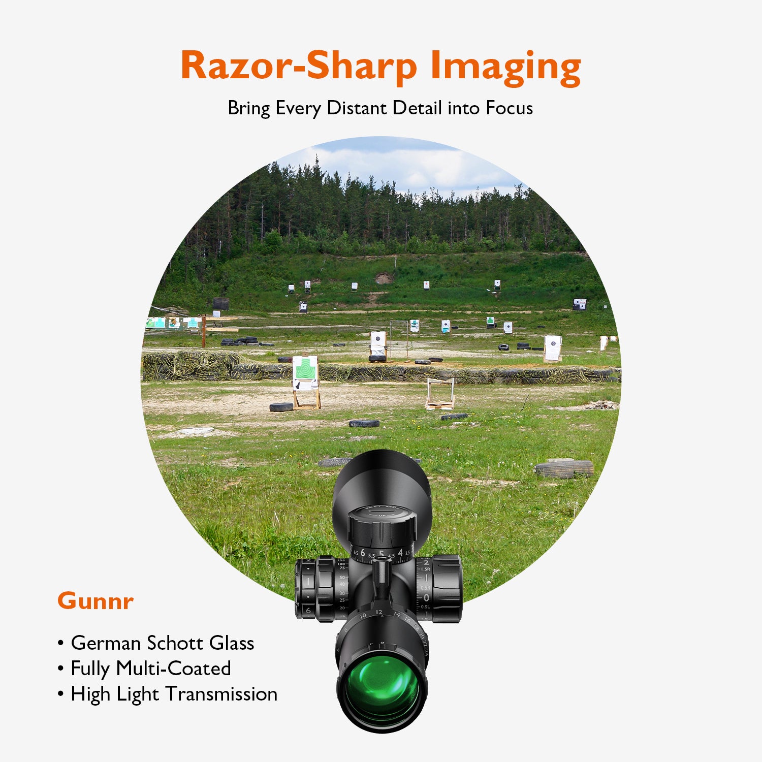 Gunnr Heimdall HD 6-24x50 FFP Rifle Scope