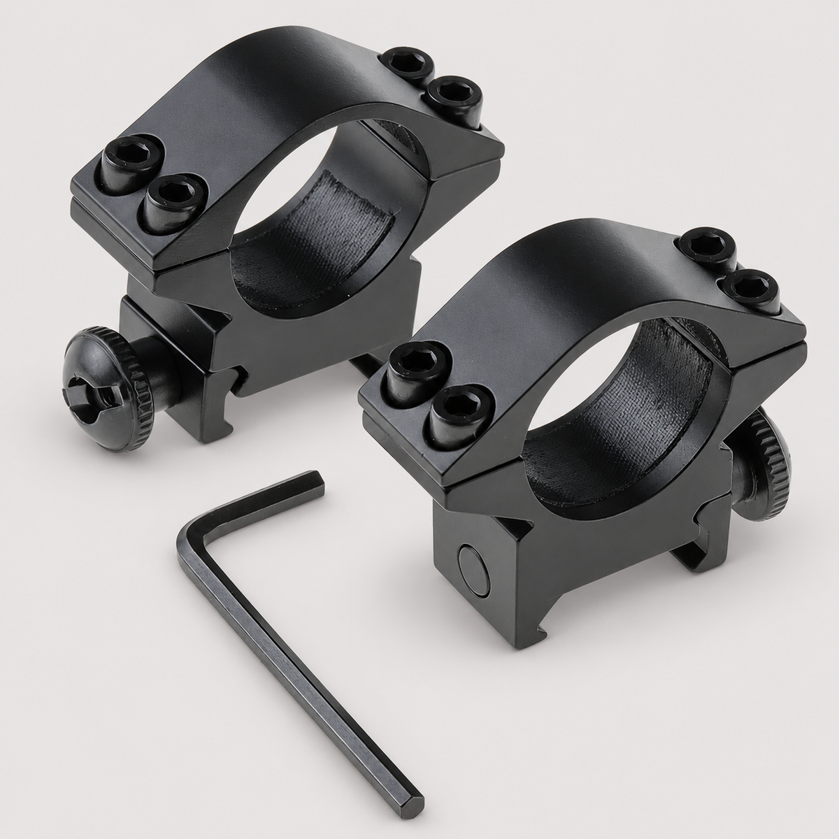 Scope Ring Mount 25.4mm for 20mm Picatinny Rail, 2 pcs