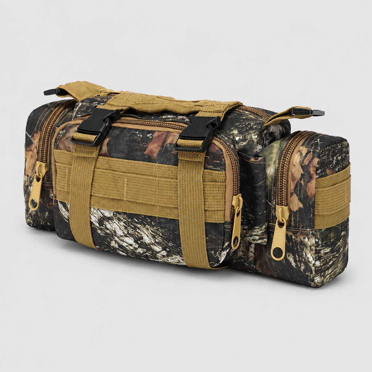 Molle Tactical Waist Pack, Fishing Camping Hiking Pouch Chest Bag